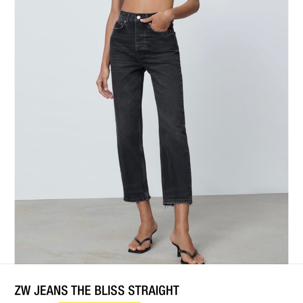 Zara straight high waist jeans